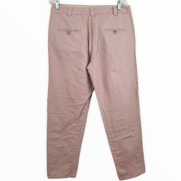 French Connection Pinky Tone Linen Blend Pant Size 8 - Picture 6 of 7